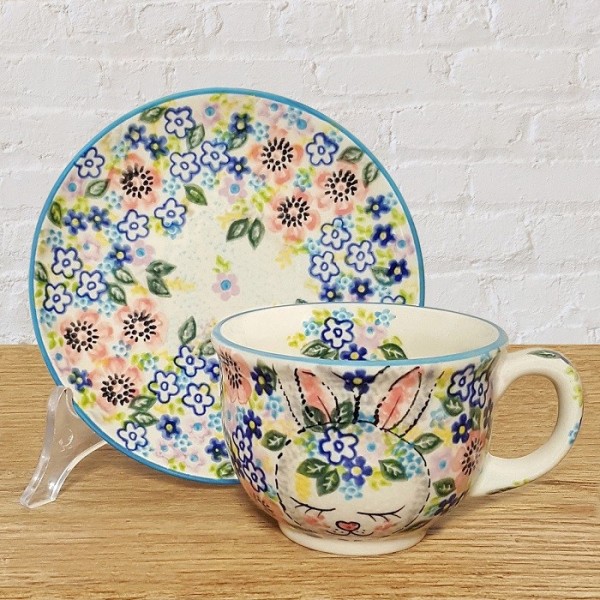 ポーリッシュポタリー VENA カップ＆ソーサー220ml_V033-A574