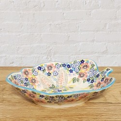 ポーリッシュポタリー VENA リーフボウル20cm_V160-A574