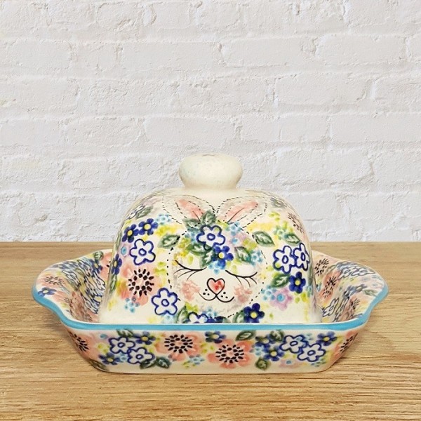 ポーリッシュポタリー VENA バター＆チーズケース_V440-A574