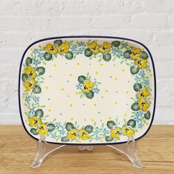 ポーリッシュポタリー CERAMIKA ARTYSTYCZNA スクエアディッシュ18cm_CA159-2383X