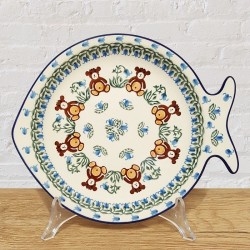 ポーリッシュポタリー CERAMIKA ARTYSTYCZNA フィッシュプレート23cm_CAE37-1137X