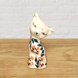 ポーリッシュポタリー IRENA 猫の置物小9cm_KOT9-U21