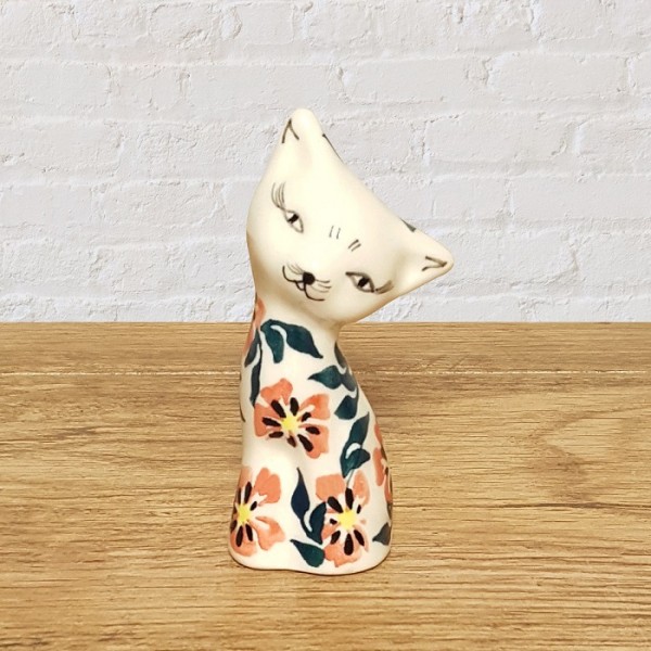 ポーリッシュポタリー IRENA 猫の置物小9cm_KOT9-U21