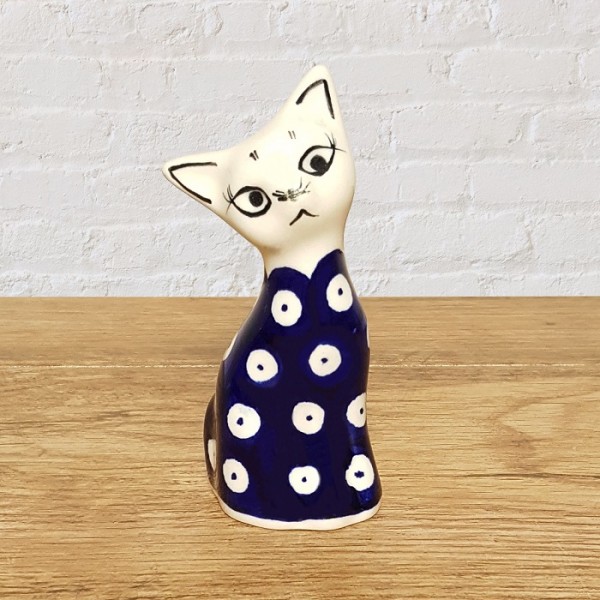 ポーリッシュポタリー IRENA 猫の置物10cm_KOT10-041