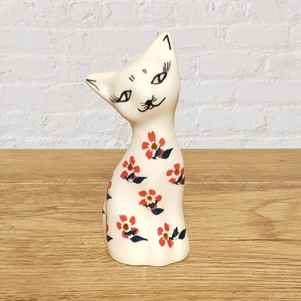 ポーリッシュポタリー IRENA 猫の置物10cm_KOT10-043
