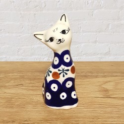 ポーリッシュポタリー IRENA 猫の置物10cm_KOT10-042