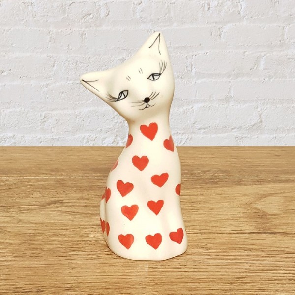 ポーリッシュポタリー IRENA 猫の置物10cm_KOT10-007