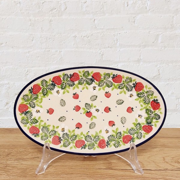 ポーリッシュポタリー CERAMIKA ARTYSTYCZNA オーバルプレート22cm_CA301-2709X