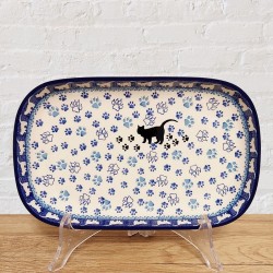 ポーリッシュポタリー CERAMIKA ARTYSTYCZNA オーバル プレート26.5cm_CA392-1771X