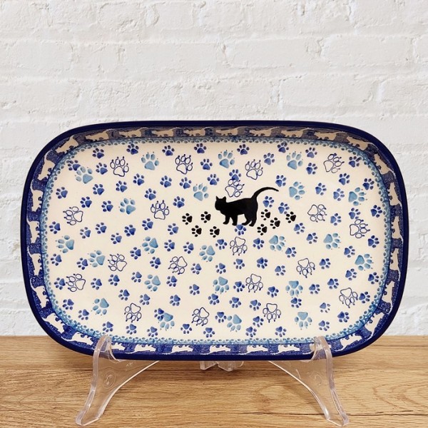 ポーリッシュポタリー CERAMIKA ARTYSTYCZNA オーバル プレート26.5cm_CA392-1771X