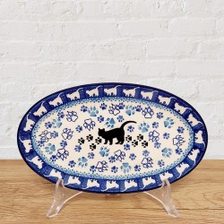 ポーリッシュポタリー CERAMIKA ARTYSTYCZNA オーバルプレート22cm_CA301-1771X