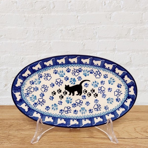 ポーリッシュポタリー CERAMIKA ARTYSTYCZNA オーバルプレート22cm_CA301-1771X