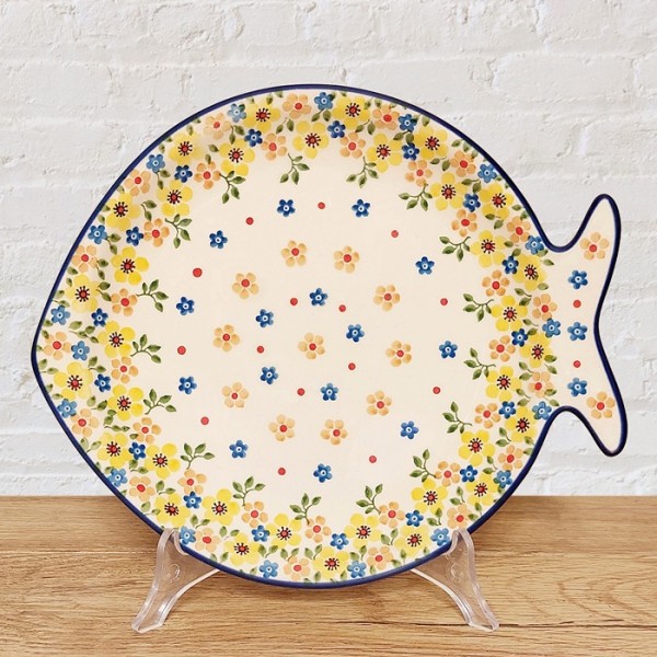 ポーリッシュポタリー ARTYSTYCZNA フィッシュプレート_23cm_CAE37-2225X