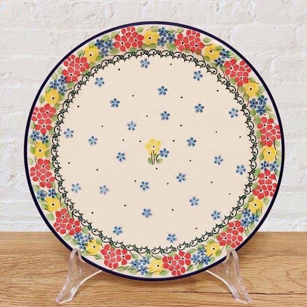 ポーリッシュポタリーCERAMIKA ARTYSTYCZNA平皿21cm_CA337-2348X