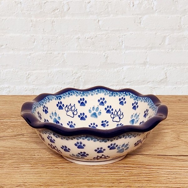 ポーリッシュポタリー CERAMIKA ARTYSTYCZNA フリルボウル13cm_CA627-1771X