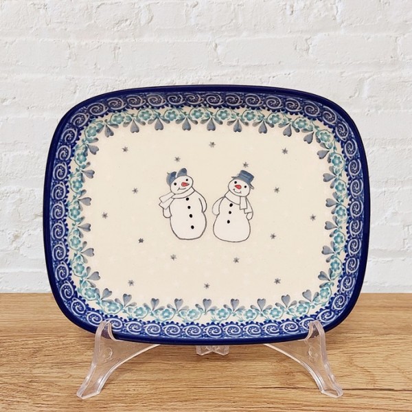 ポーリッシュポタリーCERAMIKA ARTYSTYCZNAスクエアディッシュ18cm_CA160-2881X