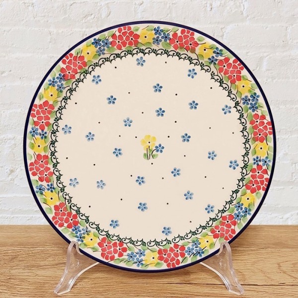 ポーリッシュポタリーCERAMIKA ARTYSTYCZNA平皿21cm_CA337-2348X