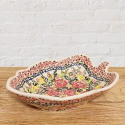 ポーリッシュポタリー VENA リーフボウル21cm_V160-U558