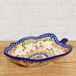 ポーリッシュポタリー VENA リーフボウル21cm_V160-U486