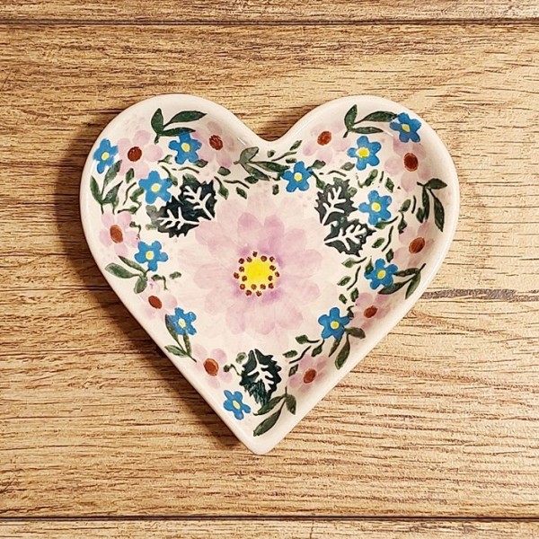 ポーリッシュポタリー_VENA_ ハートプレート_V392-U208