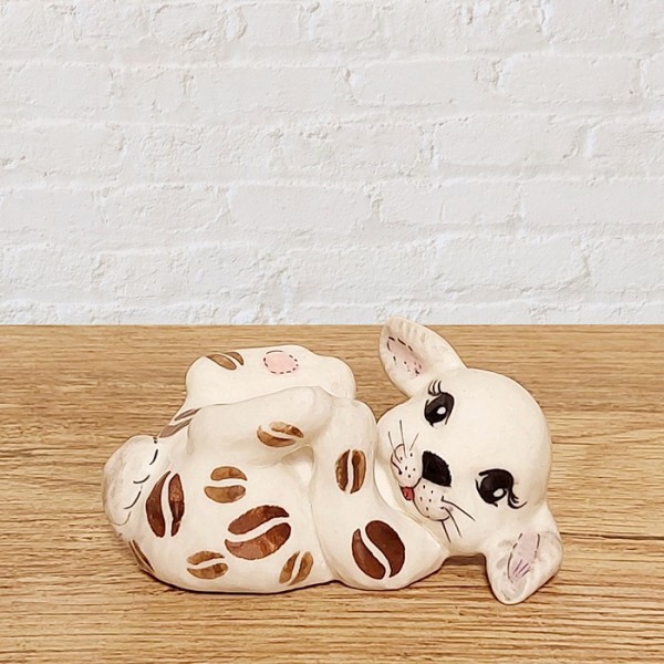 ポーリッシュポタリー TRYNI うさぎの置物 TF6-U60