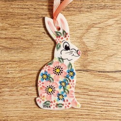 ポーリッシュポタリー VENA うさぎのオーナメント V599-A574