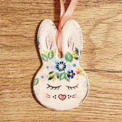 ポーリッシュポタリー VENA うさぎのオーナメント V628-A578