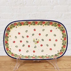 ポーリッシュポタリー CERAMIKA ARTYSTYCZNA オーバル プレート26.5cm_CA392-2709X