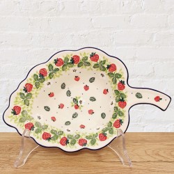 ポーリッシュポタリー CERAMIKA ARTYSTYCZNA リーフボウル27cm_CA61-2709X