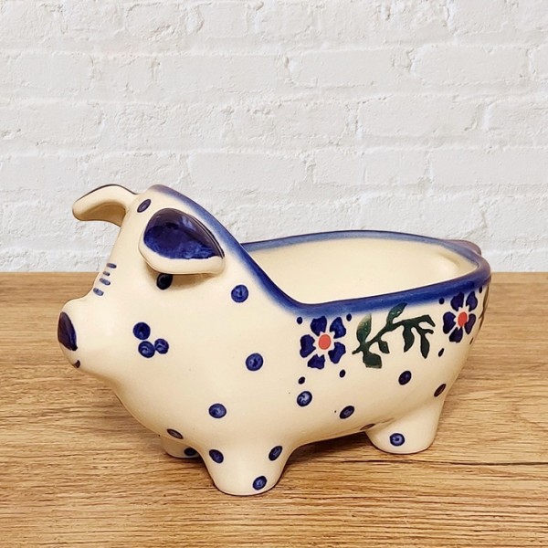 ポーリッシュポタリー WIZA ぶたの形のボウルW965-140