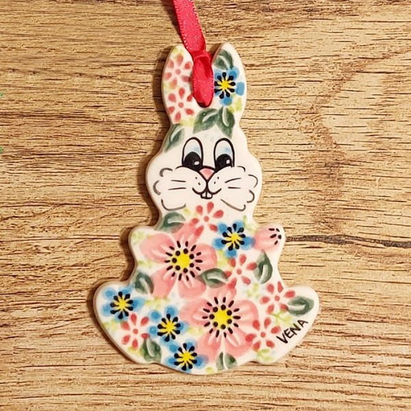 ポーリッシュポタリー VENA うさぎのオーナメント_V597-A574
