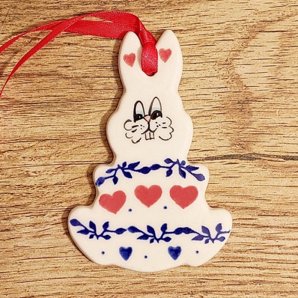 ポーリッシュポタリー VENA うさぎのオーナメント_V597-C355