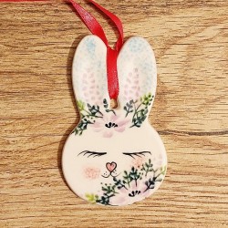 ポーリッシュポタリー VENA うさぎのオーナメント_V628-C347