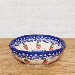 ポーリッシュポタリー VENA スカラップ型ボウル12cm_V448-C210