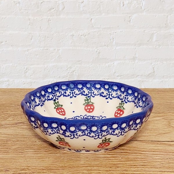 ポーリッシュポタリー VENA スカラップ型ボウル12cm_V448-C210