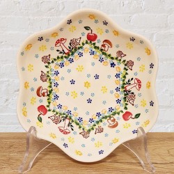 ポーリッシュポタリー VENA 花びら型ボウル20cm_V446-C123