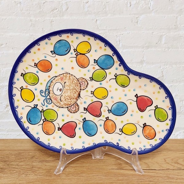 ポーリッシュポタリー VENA ダルマ プレート28cm_V209-A1-585