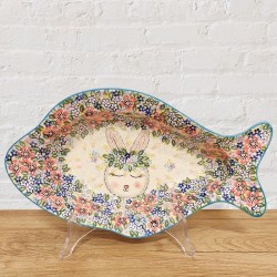 ポーリッシュポタリーVENAおさかなディッシュ36cm_V451-A574