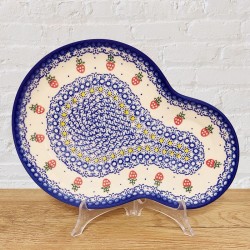 ポーリッシュポタリーVENAダルマ プレート28cm_V209-C210