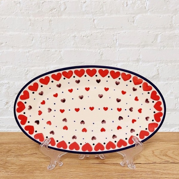 ポーリッシュポタリー CERAMIKA ARTYSTYCZNA オーバルプレート22cm_CA301-2108X