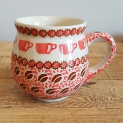 MANUFAKTURAマヌファクトゥラ- ボレスワヴィエツ陶器 - ﾎﾟｰﾗﾝﾄﾞﾏｸﾞｶｯﾌﾟ (220ml) K67-U10