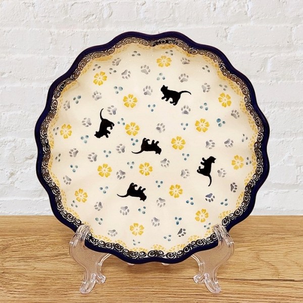 ポーリッシュポタリー CERAMIKA ARTYSTYCZNA フリルボウルφ15cm_CA972-2153X