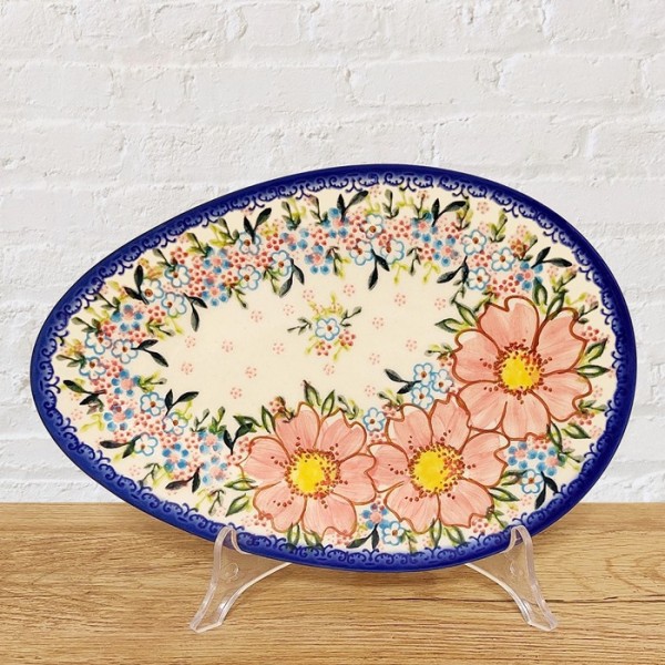 ポーリッシュポタリー VENA たまご型プレート25cm_V191-A509