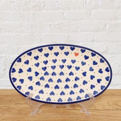 ポーリッシュポタリー CERAMIKA ARTYSTYCZNA オーバルプレート22cm_CA301-570X