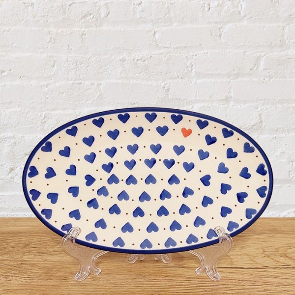 ポーリッシュポタリー CERAMIKA ARTYSTYCZNA オーバルプレート22cm_CA301-570X