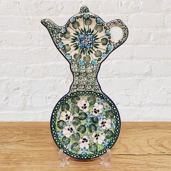 ポーリッシュポタリー CERAMIKA ARTYSTYCZNA ティーパックトレイ＆豆皿20cm_CA764-U4975