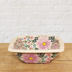 ポーリッシュポタリー VENA スクエアボウル16cm_V223-U208