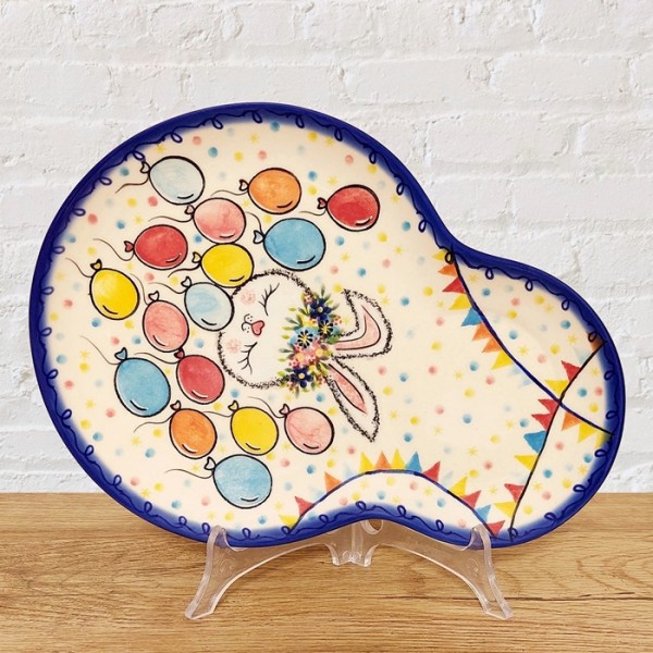 ポーリッシュポタリー VENA ダルマ プレート28cm_V209-A1-587