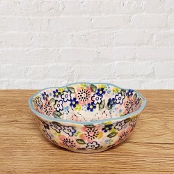 ポーリッシュポタリー VENA フリルボウル小φ10.5cm_V513-A574