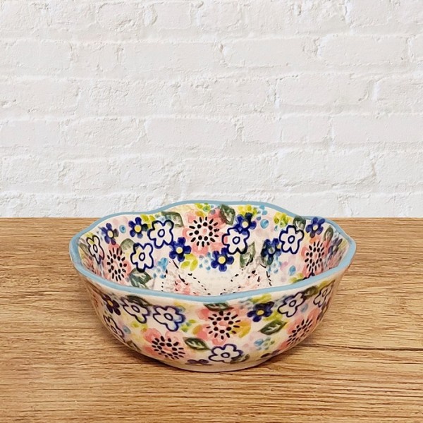 ポーリッシュポタリー VENA フリルボウル小φ10.5cm_V513-A574